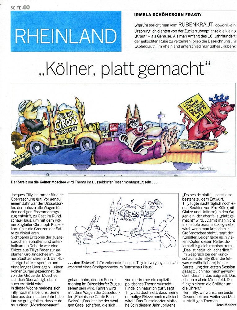 Kölnische Rundschau, 21.2.2009