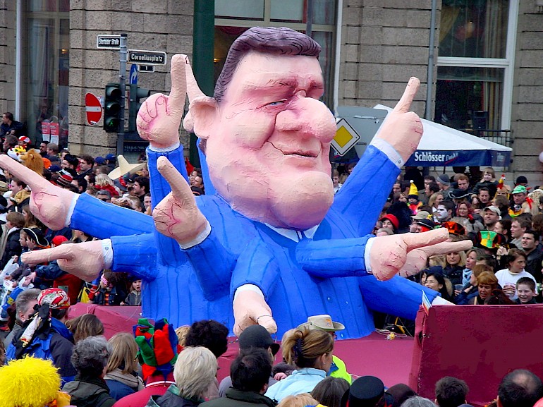 Kanzler Schröder weiß wo es lang geht