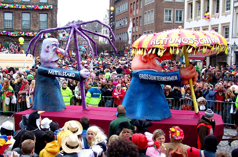 Karikatur Rettungsschirm