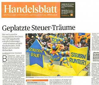 handelsblatt fdp steuern, 24.6.2010