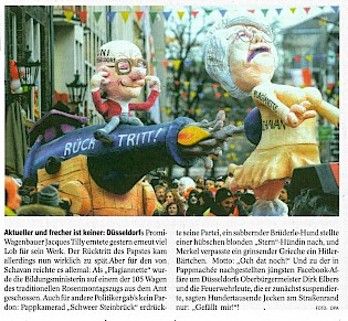 Westfälische Allgemeine, 12.2.2013 Noch ein Artikel [/karnevalswagen/politwagen-2013/2013-schavan-2013/noch-ein-artikel-zum-schavan-wagen-2013/]