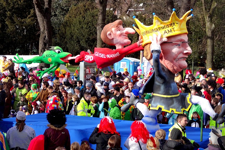 Karikatur: OB Elbers, Geisel, Koch