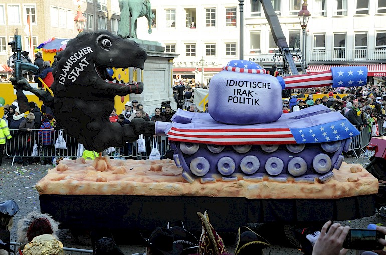 Karikatur: US-Irakpolitik bringt den Islamischen Staat hervor