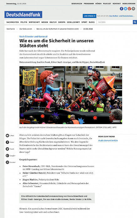 Deutschlandfunk, 10.2.2016