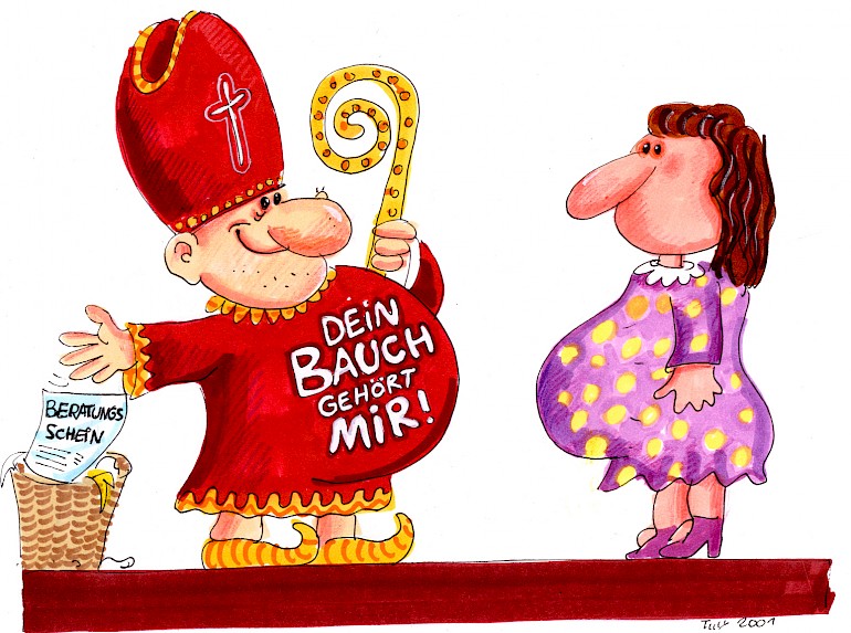 Karikatur: Dein Bauch