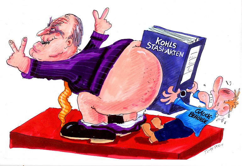 Karikatur: Kohls Stasiarsch
