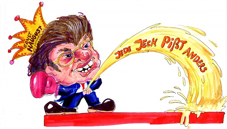 Karikatur: Pinkelprinz