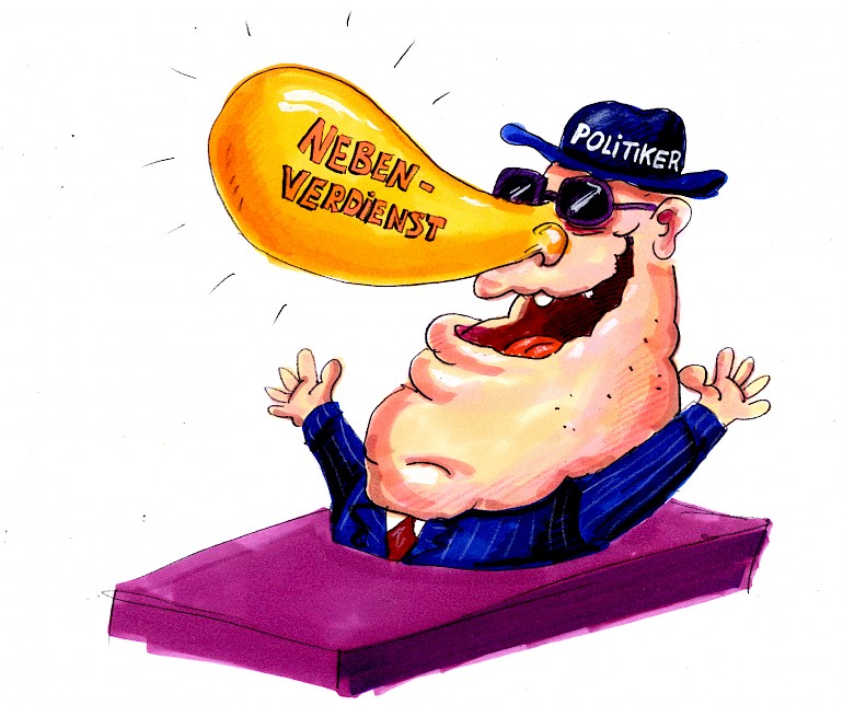 Karikatur: Goldene Nase