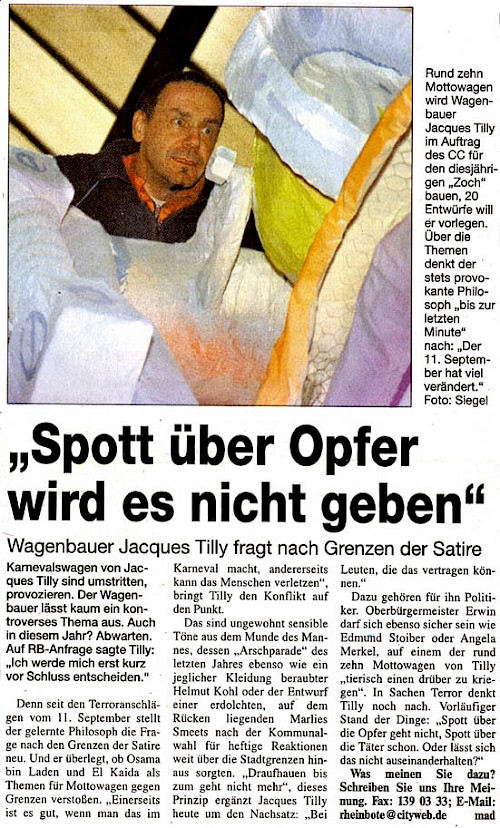 Rheinbote, 16.1.2002 Artikel im Wortlaut [/pressespiegel/bis-2003/p-2002-01-16-rb-spott/p-2002-01-16-rb-spott-txt/]