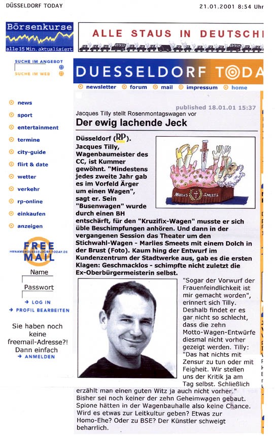 Düsseldorf Today, 21.2.2001 Artikel im Wortlaut [/pressespiegel/bis-2003/p-2001-02-21-dssd-today/p-2001-02-21-today-txt/]