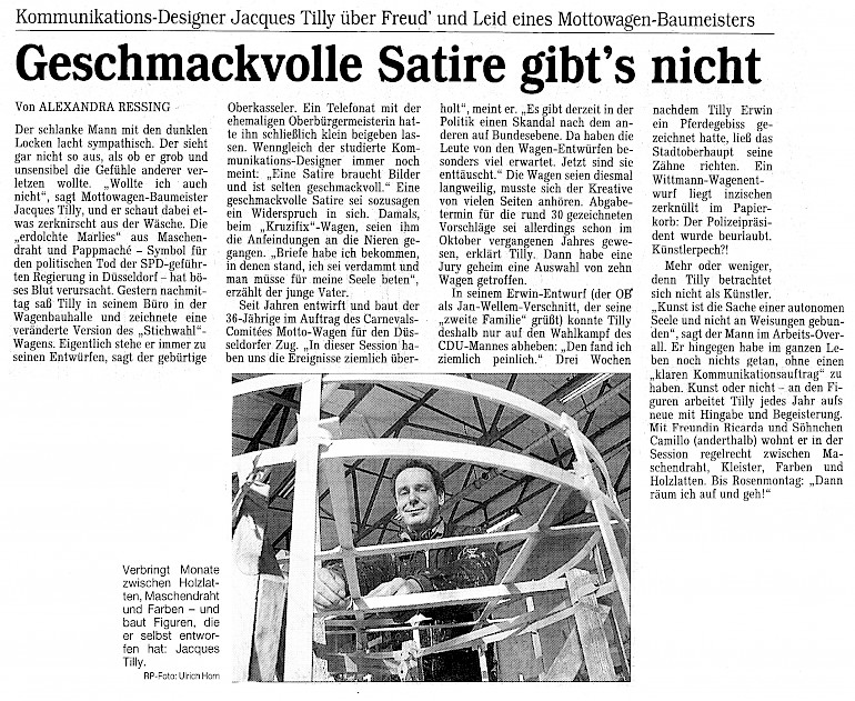 Rheinische Post, 8.2.2000 Artikel im Wortlaut [/pressespiegel/bis-2003/p-2000-02-08-rp-satire/p-2000-02-08-rp-satire-txt/]