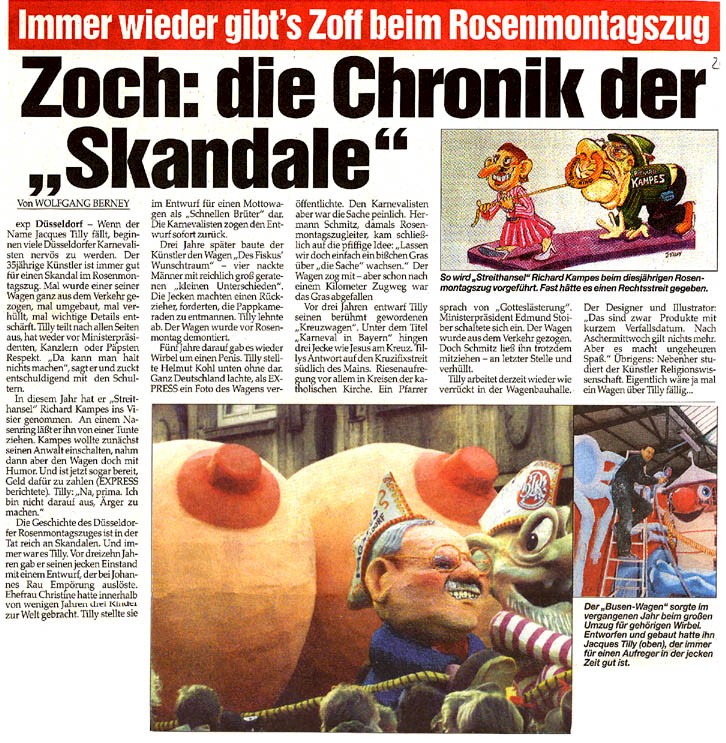 Express, Januar 1999 Artikel im Wortlaut [/pressespiegel/bis-2003/p-1999-01-00-expr-skandal/p-1999-01-00-expr-skandal-txt/]