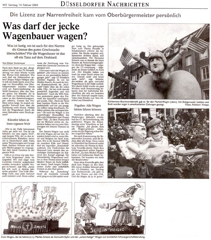 WZ, 14.2.2004 Artikel im Wortlaut [/pressespiegel/2004/p-2004-02-14-wz/p-2004-02-14-wz-txt/]