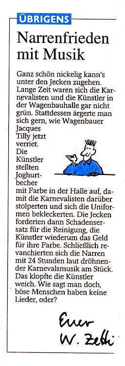 Westdeutsche Zeitung, 20.11.2006