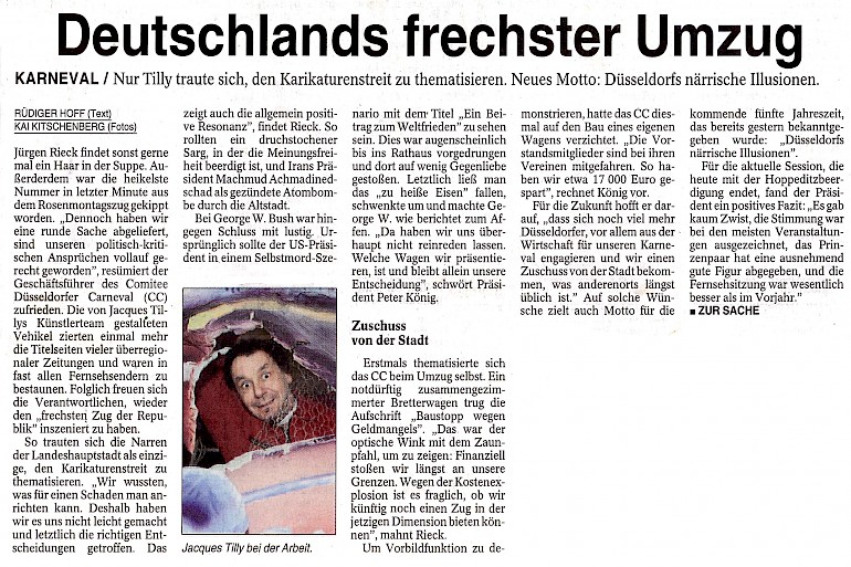 Neue Rhein Zeitung, 1.3.2006 Artikel im Wortlaut [/pressespiegel/2006/p-2006-03-00-tusch-fragenbogen/p-2006-03-01-nrz-txt/]
