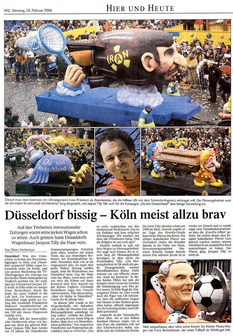 Westdeutsche Zeitung, 28.2.2006 Artikel im Wortlaut [/pressespiegel/2006/p-2006-03-00-tusch-fragenbogen/p-2006-02-28-wz-txt/]
