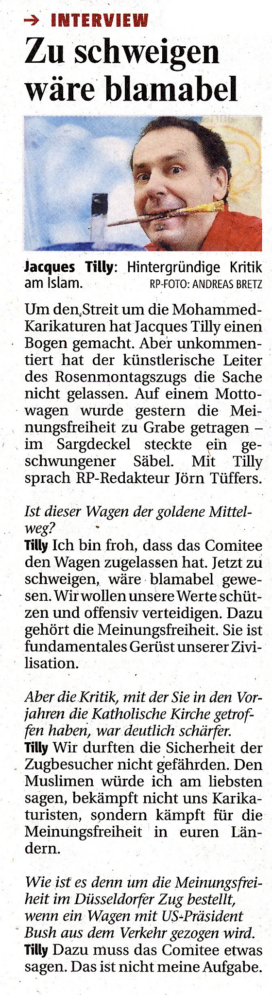 Rheinische Post, 28.2.2006