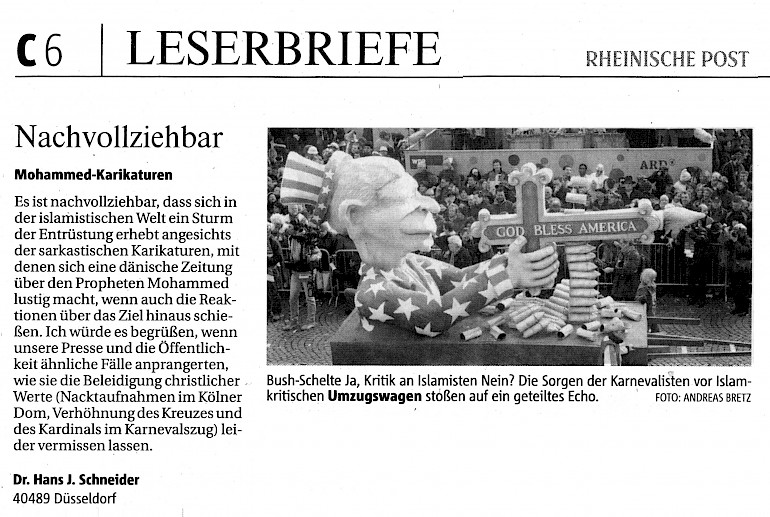 Rheinische Post, 9.2.2006