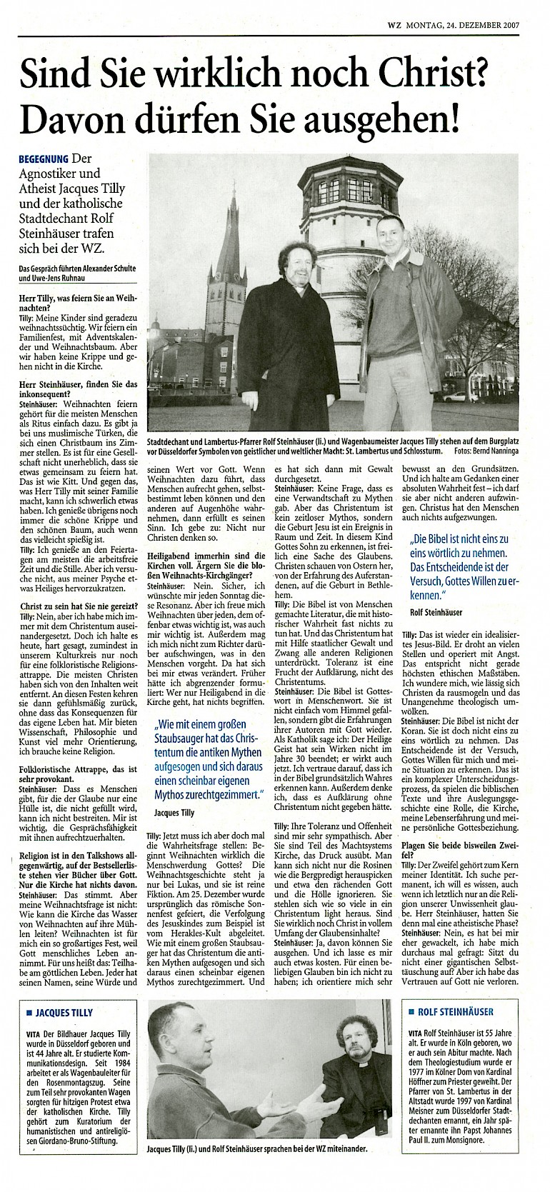 Westdeutsche Zeitung, 24.12.2007 Artikel im Wortlaut [/pressespiegel/2007/p-2007-12-24-wz-christ/p-2007-12-24-wz-christ-txt/]