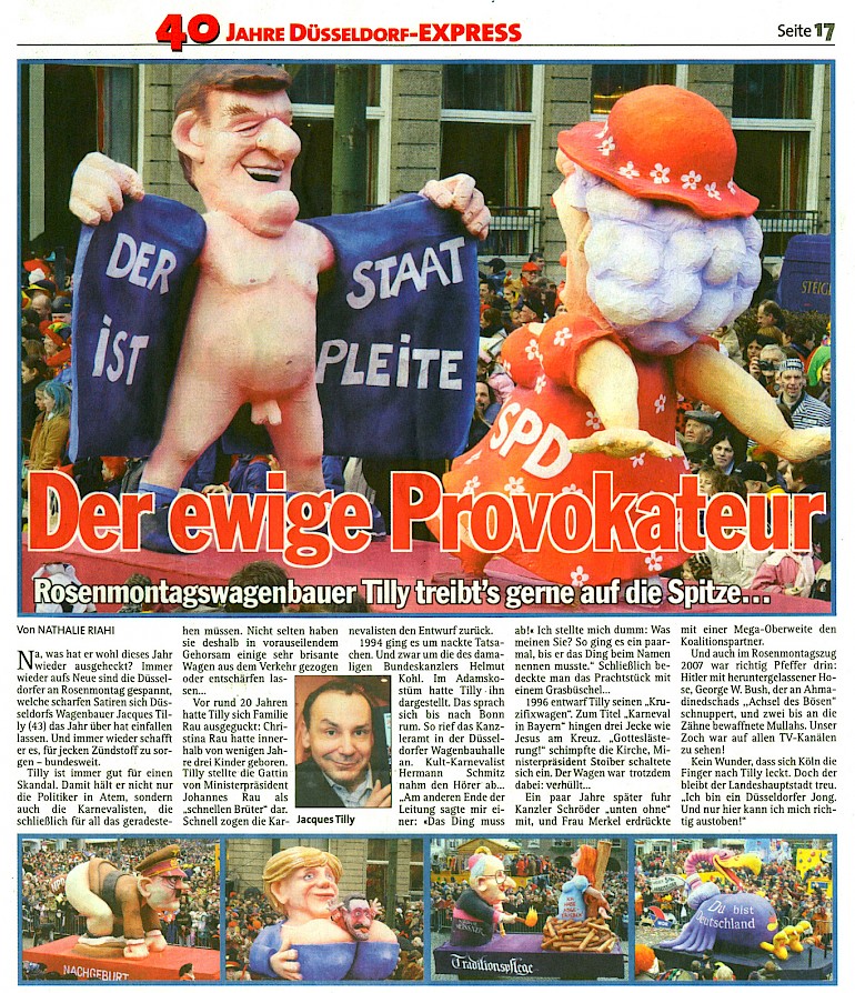 Express, 16.10.2007 Artikel im Wortlaut [/pressespiegel/2007/p-2007-10-16-express-provokateur/p-2007-10-16-express-provokateur-txt/]