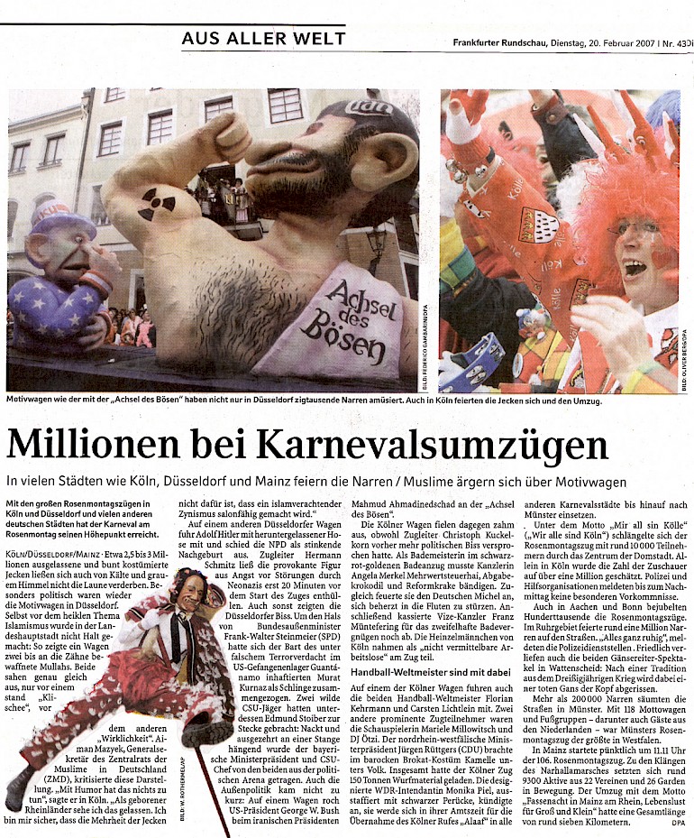 Frankfurter Rundschau, 20.2.2007