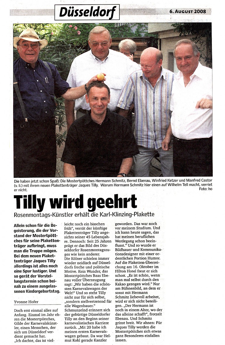 Düsseldorfer Anzeiger, 6.8.2008