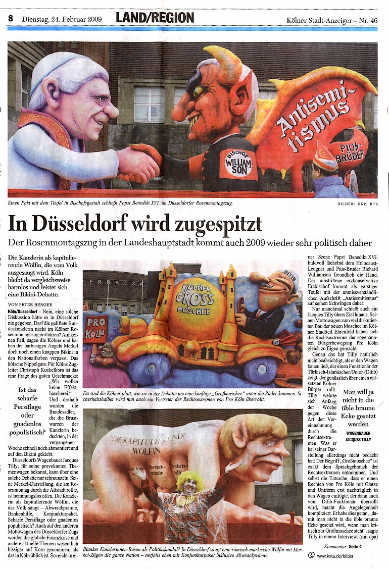 Kölner Stadtanzeiger, 24.2.2009