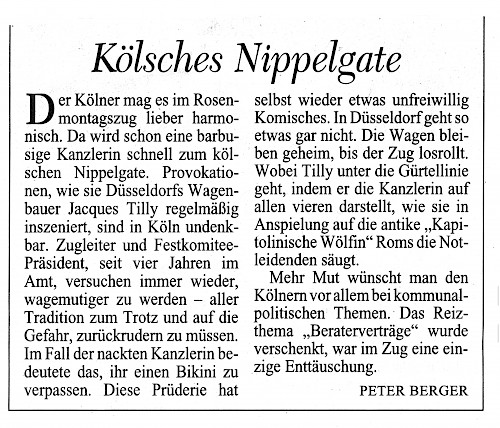 Kölner Stadtanzeiger, 24.2.2009