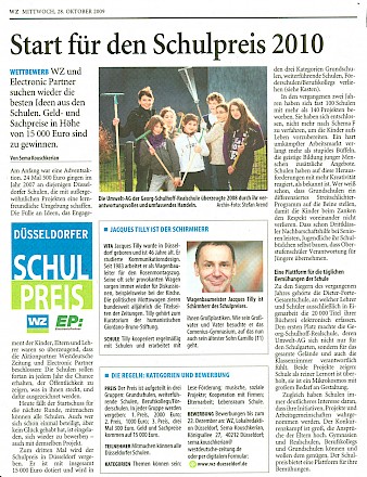 Westdeutsche Zeitung, 28.10.2009