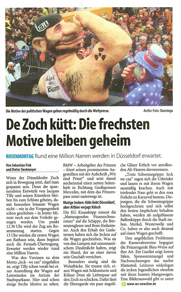 Neue Rhein Zeitung, 6.2.2010