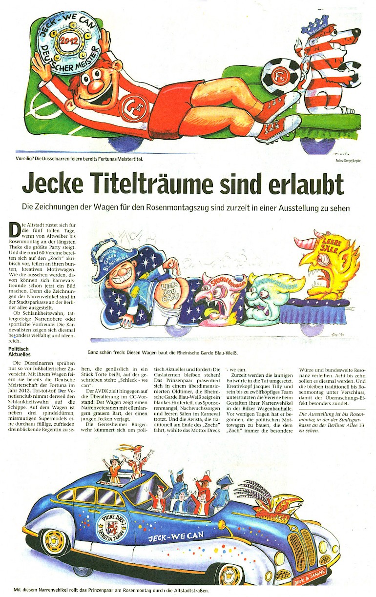 Neue Rhein Zeitung, 6.2.2010