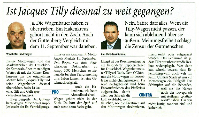 Westdeutsche Zeitung, 8.3.2011