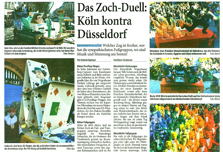 Westdeutsche Zeitung, 8.3.2011