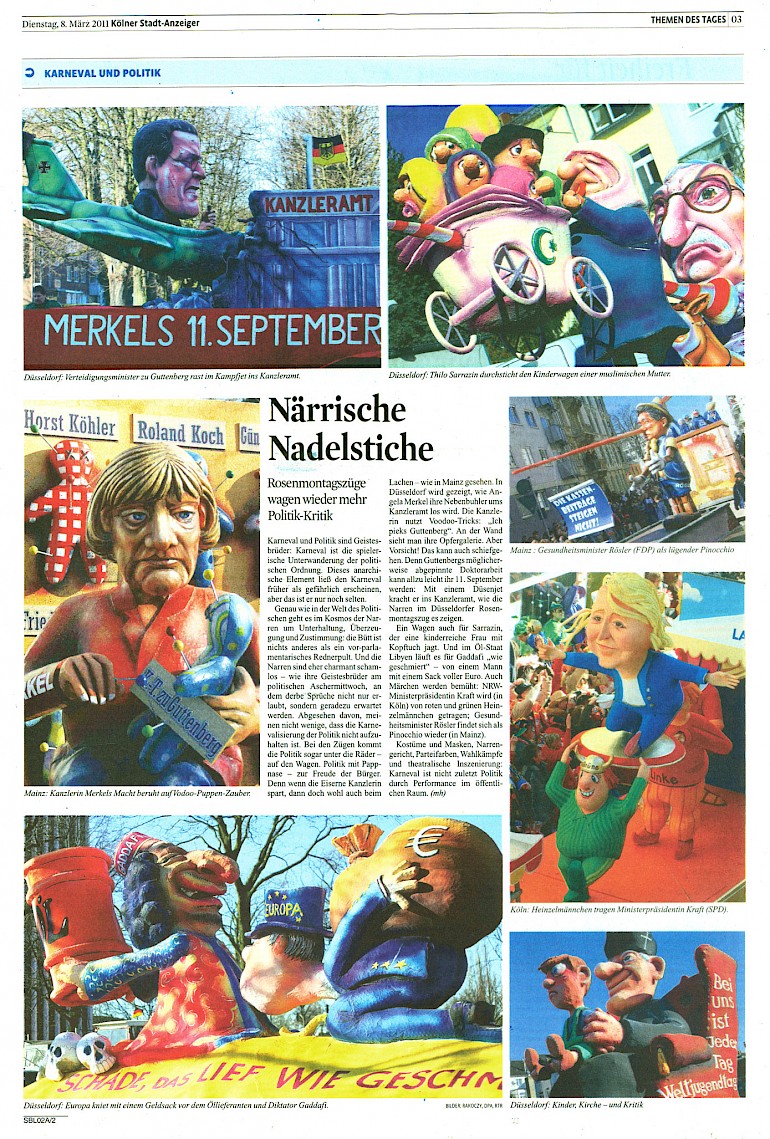 Kölner Stadtanzeiger, 8.3.2011