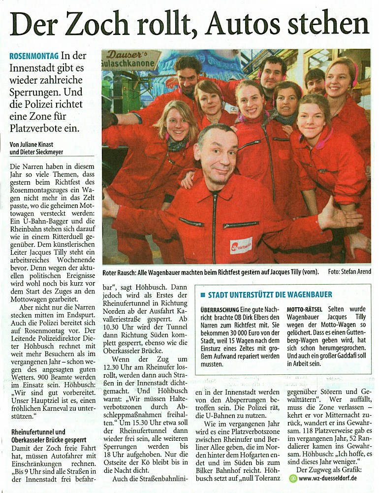 Westdeutsche Zeitung, 5.3.2011