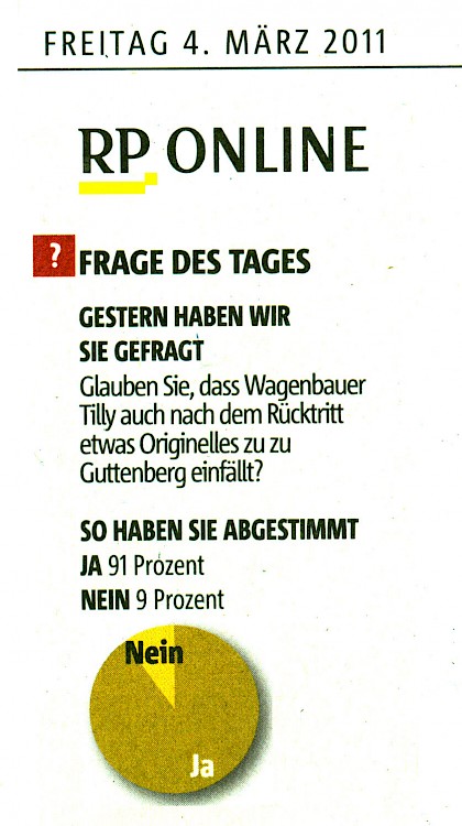 Rheinische Post, 4.3.2011