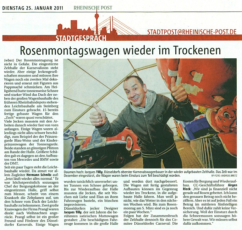 Rheinische Post, 15.1.2011