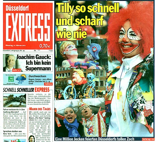 Express, Titelseite, 21.2.2012