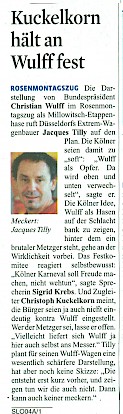 Kölner Stadtanzeiger, 3.2.2012