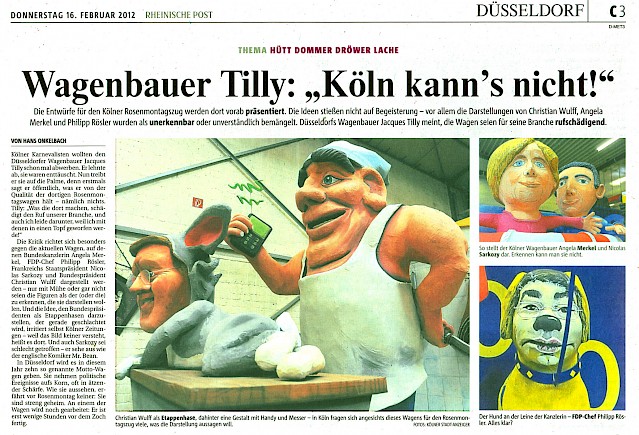 Rheinische Post, 16.2.2012