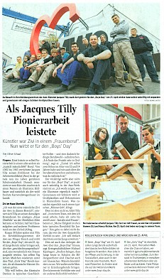 Neue Rhein Zeitung, 18.4.2013 Artikel im Wortlaut auf derwesten.de [http://www.derwesten.de/staedte/duesseldorf/als-jacques-tilly-pionierarbeit-leistete-aimp-id7851347.html]