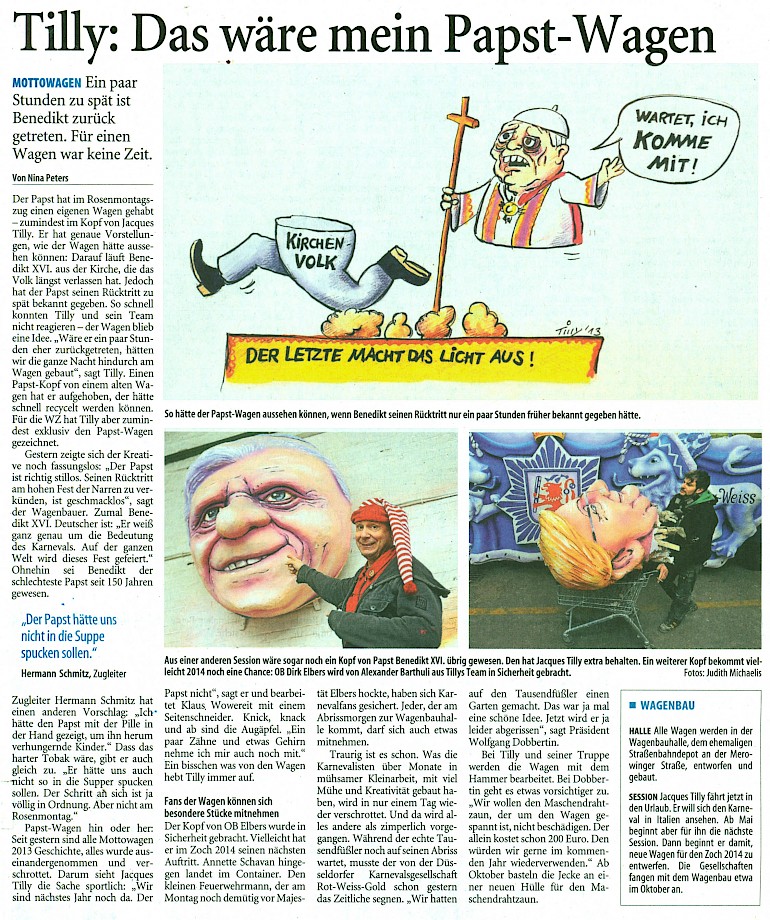 Westdeutsche Zeitung, 13.2.2013
