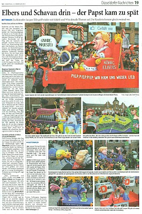 Westdeutsche Zeitung, 12.2.2013