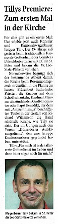 Westdeutsche Zeitung, 14.1.2013