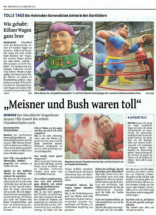 Westdeutsche Zeitung, 26.2.2014