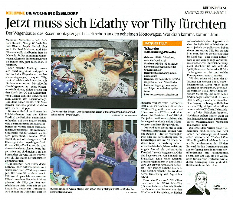 Rheinische Post, 22.2.2014 Artikel im Wortlaut auf RP Online [http://www.rp-online.de/nrw/staedte/duesseldorf/jetzt-muss-sich-edathy-vor-tilly-fuerchten-aid-1.4055367]