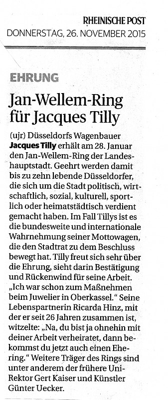 Rheinische Post, 26.11.2015