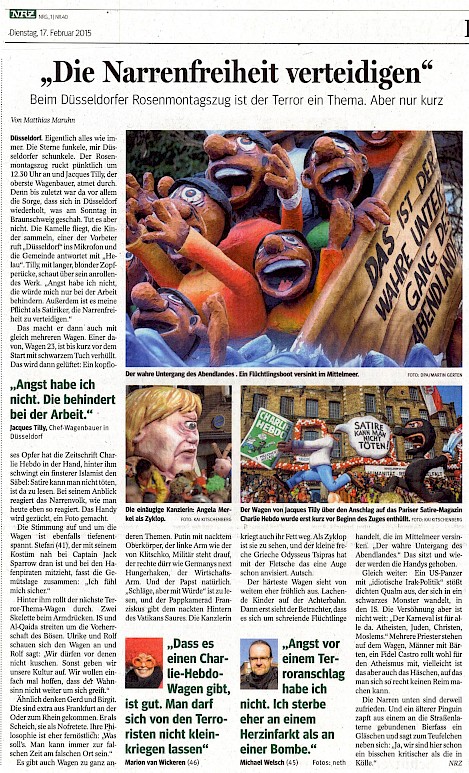 Neue Rhein Zeitung, 17.2.2015