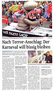 Westdeutsche Zeitung, 9.1.2015