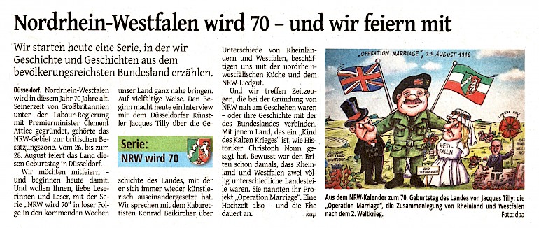 Westdeutsche Zeitung, 9.7.2016